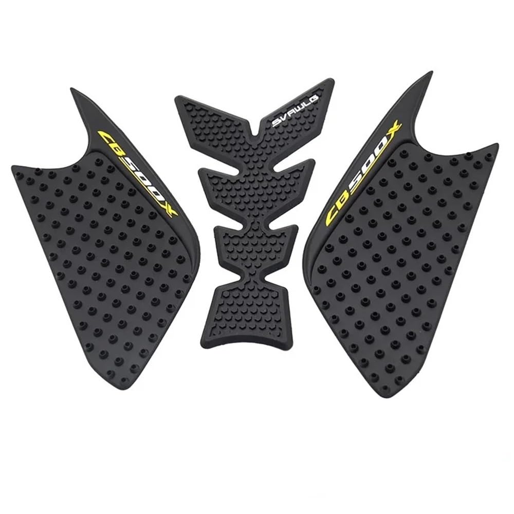 Motorrad Tank Gummi Pads Für CB500X 2013-2021 Motorrad Kraftstoff Tank Pad Schutz Aufkleber Kraftstoff Tank Seite Schutz Aufkleber(Yellow Set) von KARDAS