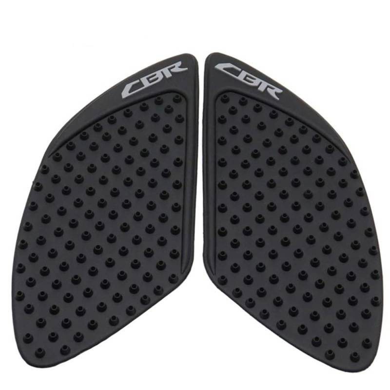 Motorrad Tank Gummi Pads Für CBR929RR CBR954RR CBR600F4 CBR650f CBR 250R Seite Öl Tank Pad Aufkleber Gas Knie Grip Traktion Aufkleber(Black) von KARDAS