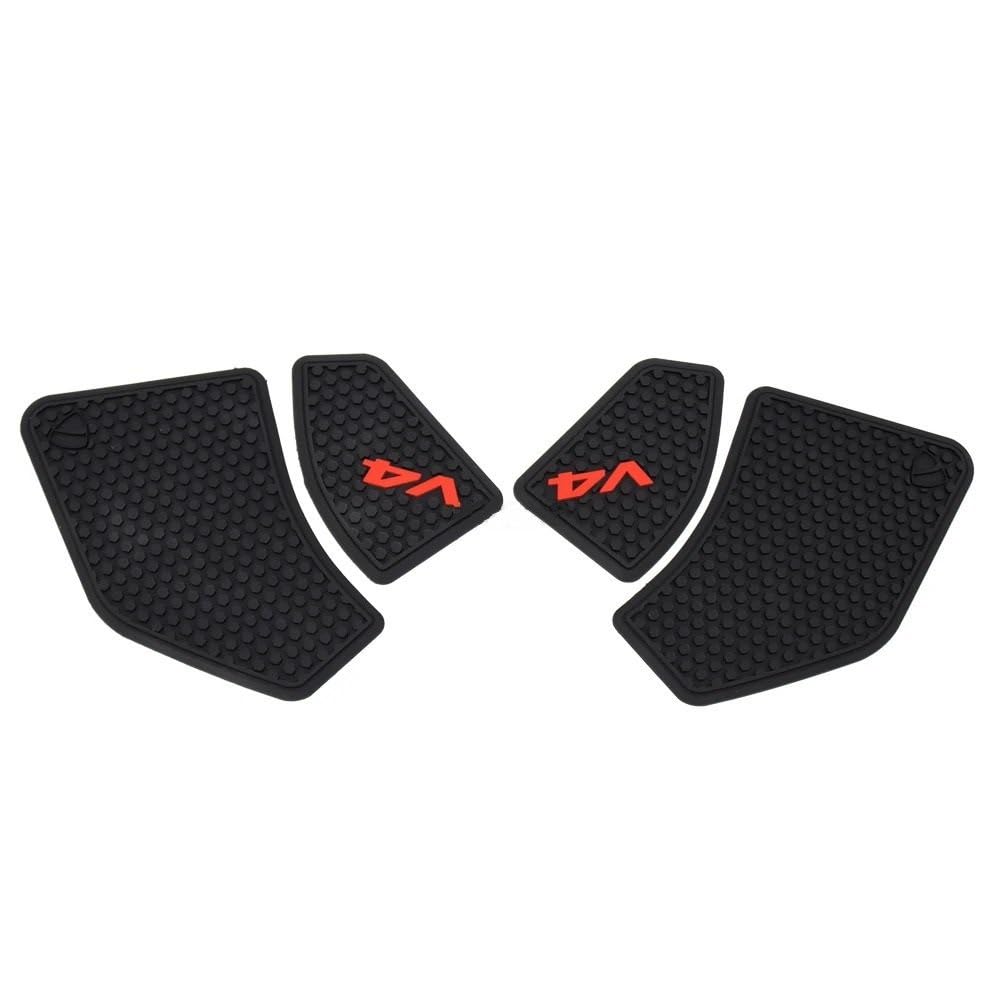 Motorrad Tank Gummi Pads Für V4 Panigale V4S Streetfighter V4 S 2021 2020 2019 2018 Motorrad Tank Aufkleber Kraftstoff Tank Grip Pads Knie Traktion von KARDAS