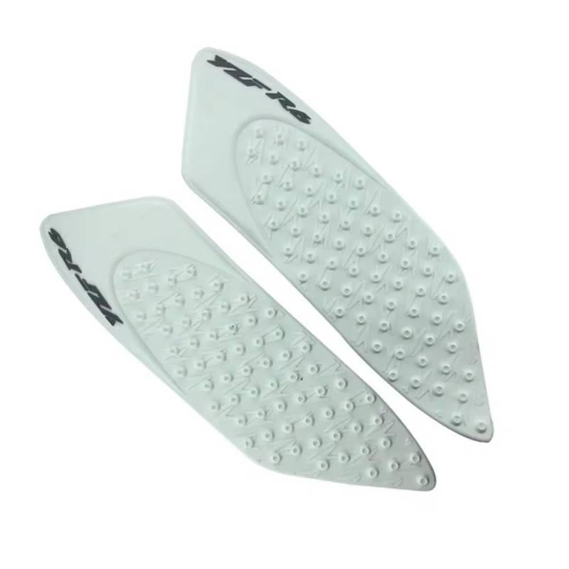 Motorrad Tank Gummi Pads Für YZF600 R6 2006 2007 Motorrad Kraftstoff Tank Pad Aufkleber Schutz Gas Abdeckung 3M Aufkleber Seite Gas Pads(Ivory) von KARDAS