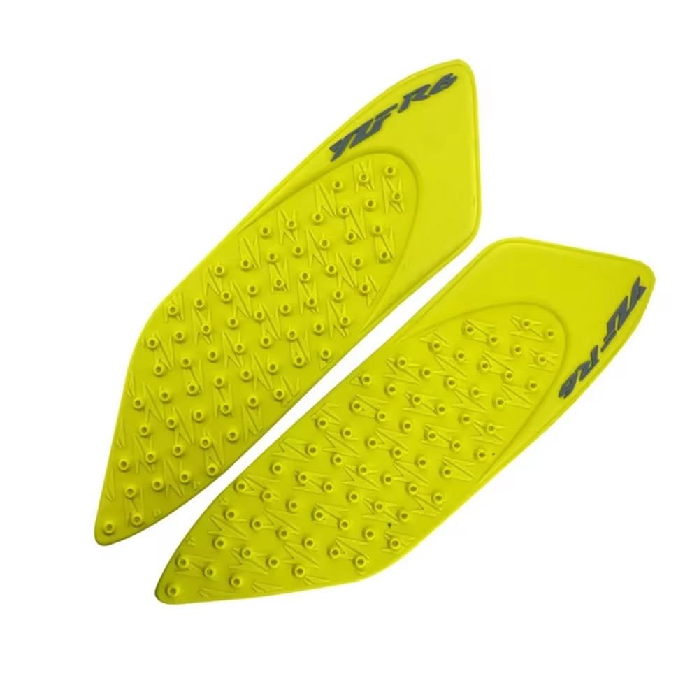 Motorrad Tank Gummi Pads Für YZF600 R6 2006 2007 Motorrad Kraftstoff Tank Pad Aufkleber Schutz Gas Abdeckung 3M Aufkleber Seite Gas Pads(Yellow) von KARDAS