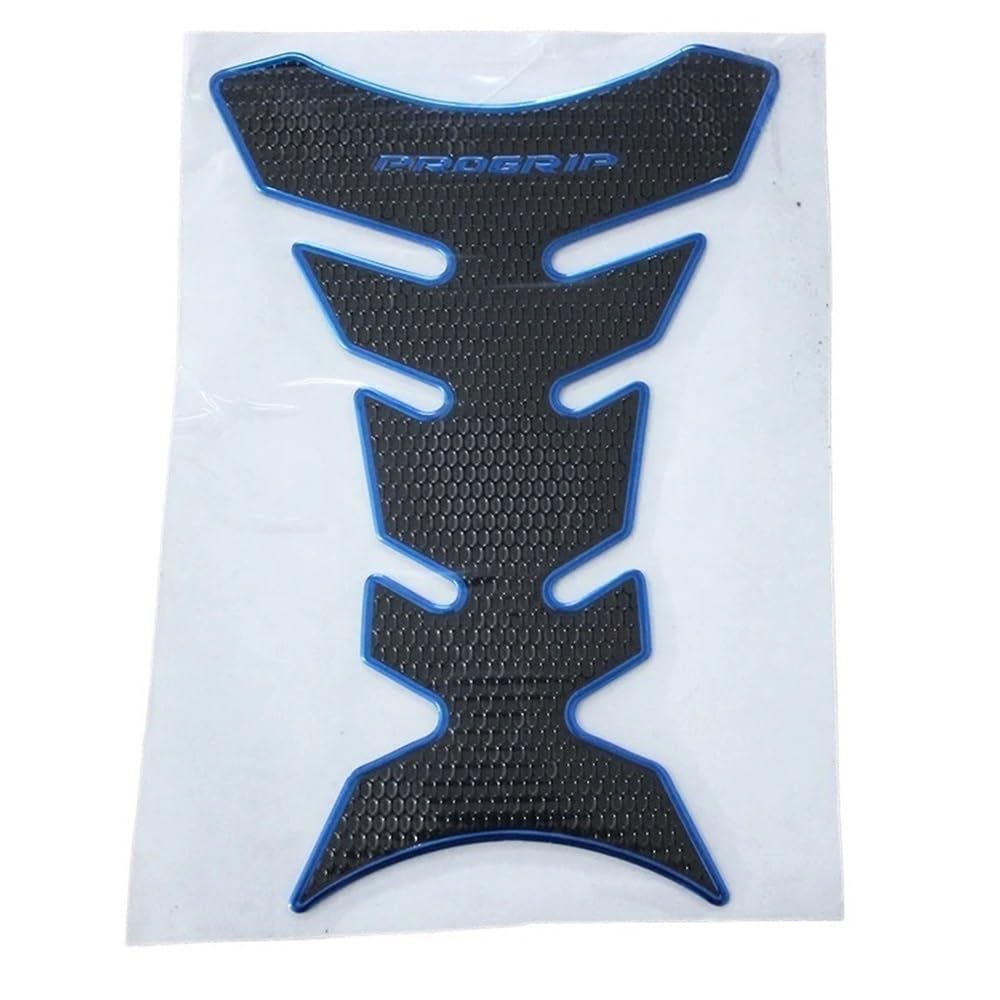 Motorrad Tank Gummi Pads Motorrad Fishbone Kraftstofftank Aufkleber Dreidimensionaler Autoaufkleber Kreativer Autokratzeraufkleber Auto Kreativer Körperaufkleber(Blue) von KARDAS