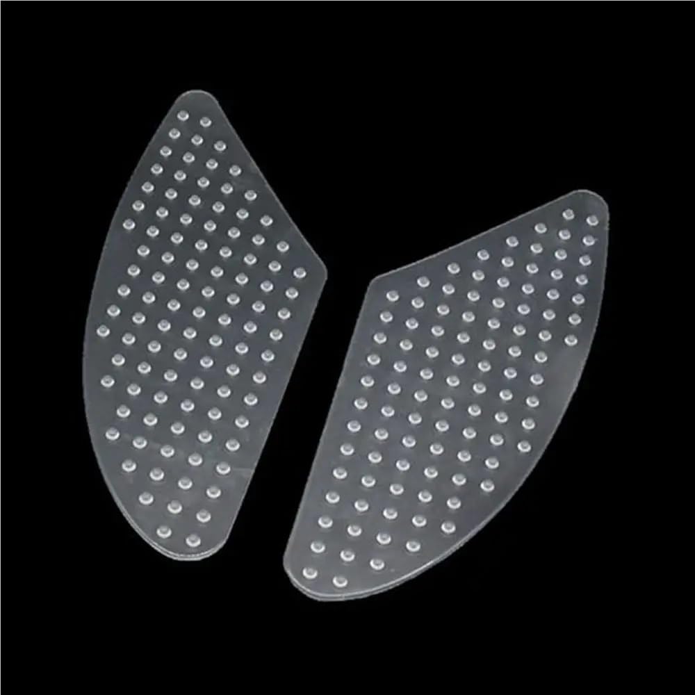 Motorrad Tank Gummi Pads Universal Für Für Tank Pad Gas Tank Traktion Pads Kraftstoff Tank Griffe Seite Aufkleber Knie Griffe Protektoren Aufkleber(Transparent) von KARDAS