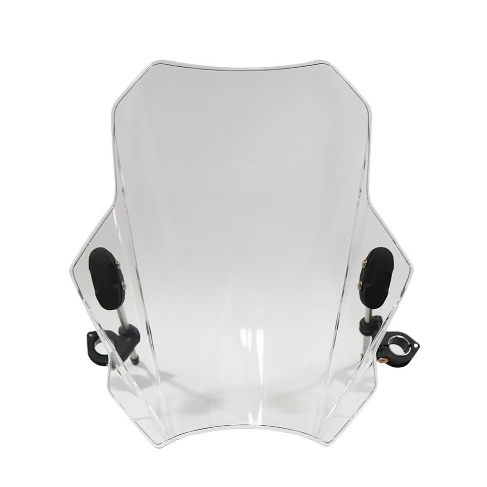 Motorrad Windschutzscheibe Für B&MW Universal Motorrad Windschutzscheibe Windschutzscheibenabdeckungen Bildschirm Rauchglas(Transparent30) von KARDAS