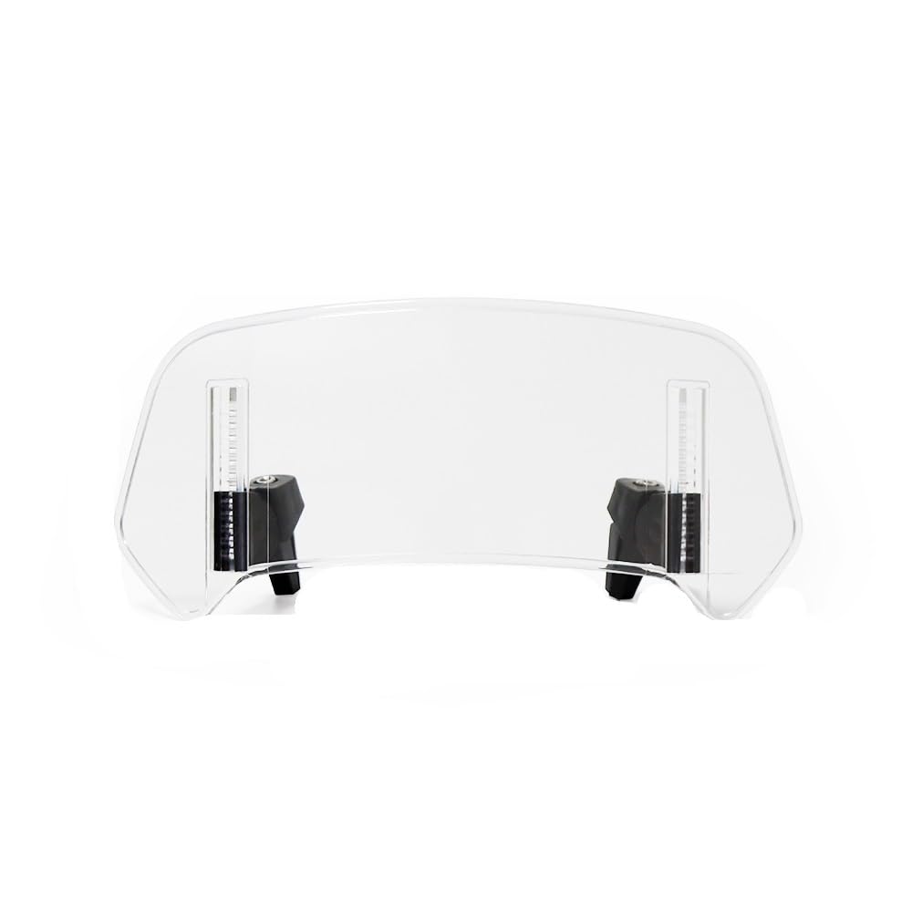 Motorrad Windschutzscheibe Für Y&AMAHA TMAX TMAX 500 TMAX 530 TMAX560 Universal Motorrad Windschutzscheibe Verlängerung Einstellbare Spoiler Deflektor Zubehör(Small Transparent) von KARDAS