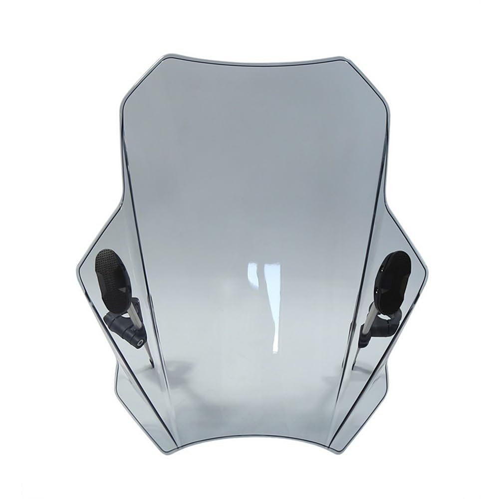 Motorrad Windschutzscheibe Motorrad Einstellbare Windschutz Windschutzscheibe Für Y&AMAHA MT-03 MT03 MT 03 2006-2020 2021 2022(Light Grey2) von KARDAS