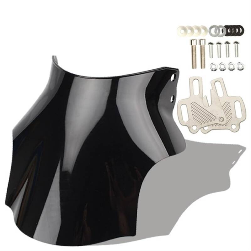 Motorrad Windschutzscheibe Motorrad Schwarz Windschutzscheibe Spoiler Sonnenblende Doppel Blase Winddicht Bildschirm Für H&ONDA Hornet CB400 CB600 CB750 CB900 CB919 CB250(1) von KARDAS