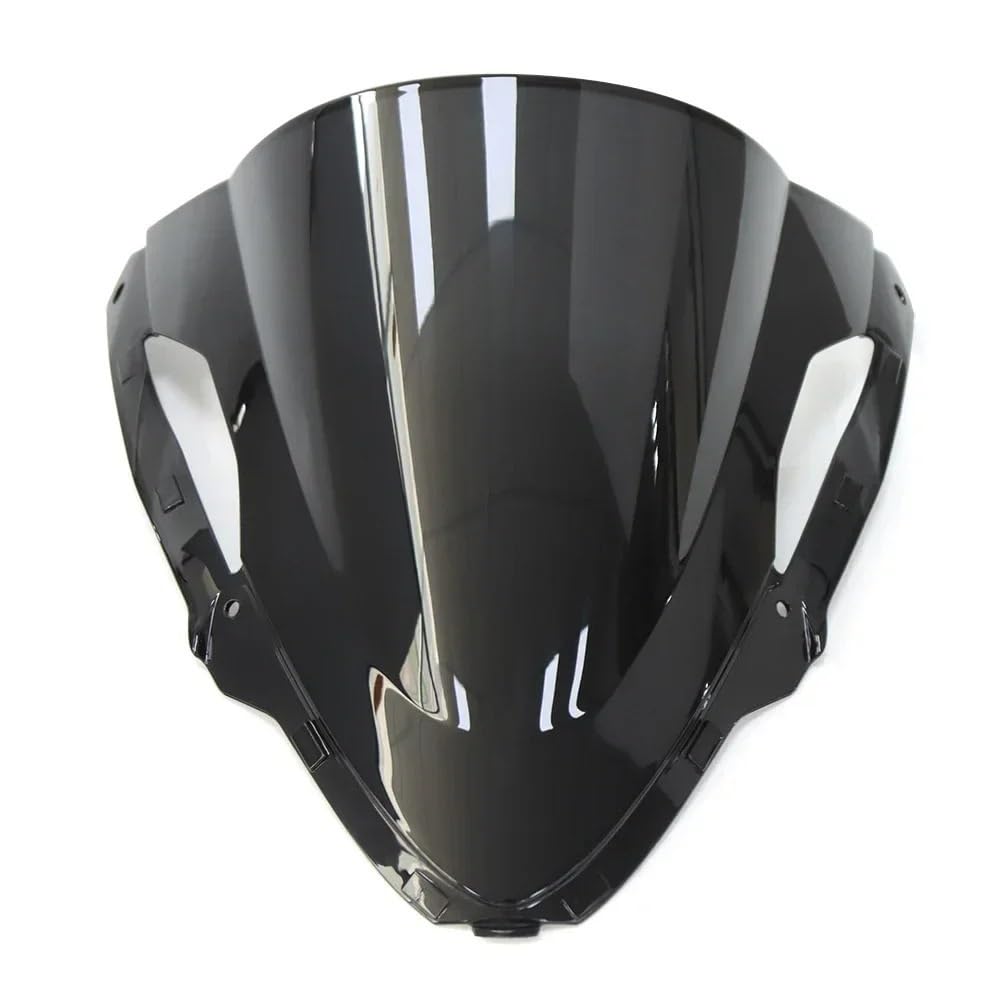 Motorrad Windschutzscheiben Für KA&WA&SAKI ZX-6R ZX 6R ZX6R 2024 Frontscheibe Windschutz Schallwand Windabweiser Motorrad Zubehör(Black) von KARDAS