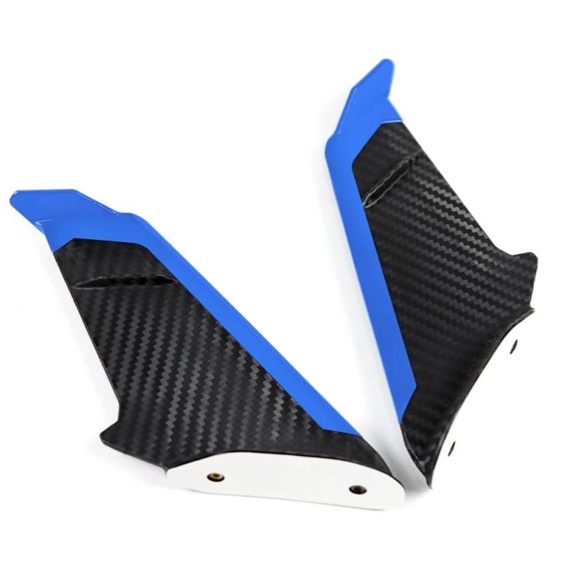 Motorrad Winglet Vorne Aerodynamische Winglets Seite Spoiler Flügel Kit Für SUZUKI GSX-R600/750/1000/125 GSX-250R GSXS1000F(Blue) von KARDAS