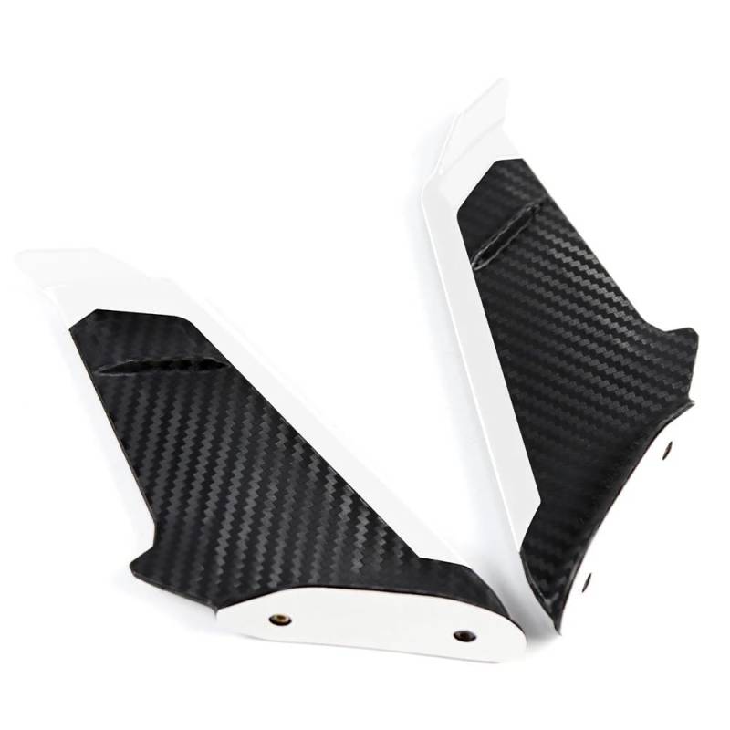 Motorrad Winglet Vorne Aerodynamische Winglets Seite Spoiler Flügel Kit Für SUZUKI GSX-R600/750/1000/125 GSX-250R GSXS1000F(White) von KARDAS