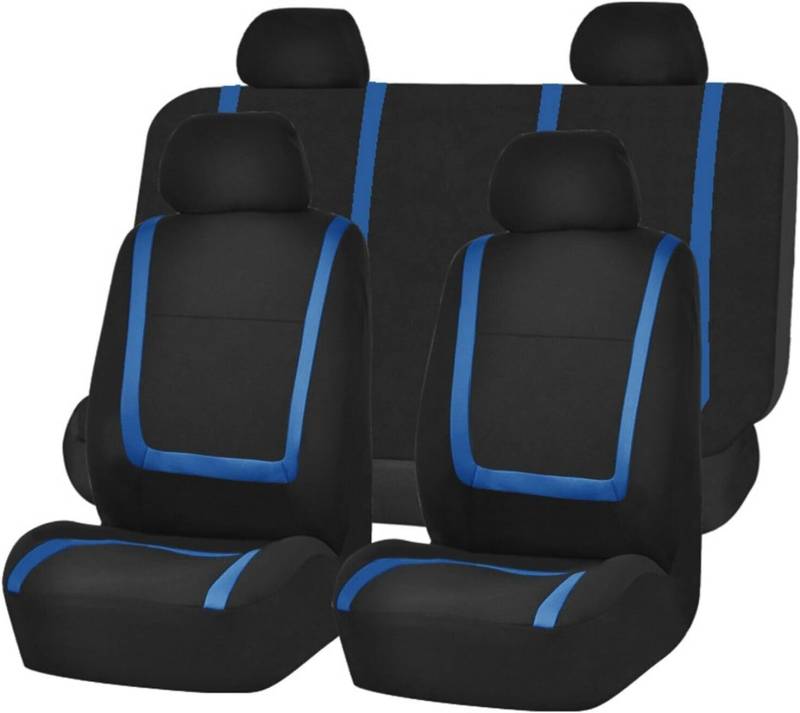 Autositzbezüge Sets für Renault Koleos (HY) SUV 2008 2009 2010 2011, 5 Sitze Allwetter Autositzschoner Atmungsaktiv Bequem Innenraum Zubehör,C-Blue von KARDZ