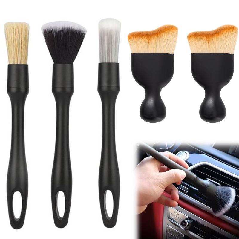 5 Stück Auto Detailingbürste, Auto Innenreinigung Weiche Bürste, Auto Reinigungsbürsten Ultrasoft Auto Reinigungspinsel, Auto Reinigungsbürsten, Auto Pinsel Innenraum, Auto Reinigung Pinsel Set von KARELLS