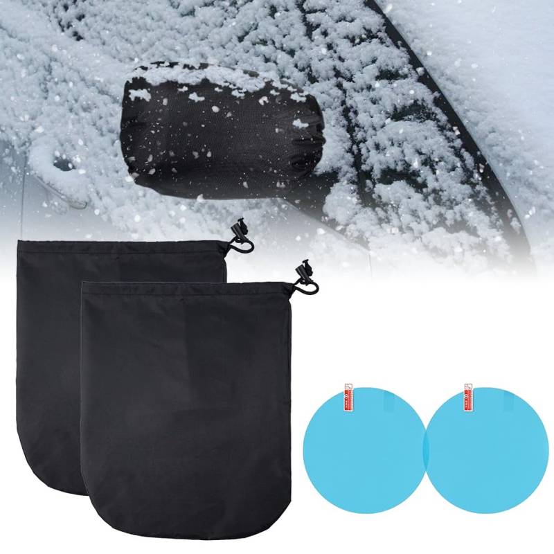 Auto Außenspiegel Frostabdeckung,Seitenspiegel Schneedecke,Spiegel Frostschutz Abdeckung,Autospiegel Schutzhülle Schneeabdeckung,Seitenspiegelabdeckung,Für PKW-Rückspiegel,33 * 27cm,1Paar von KARELLS