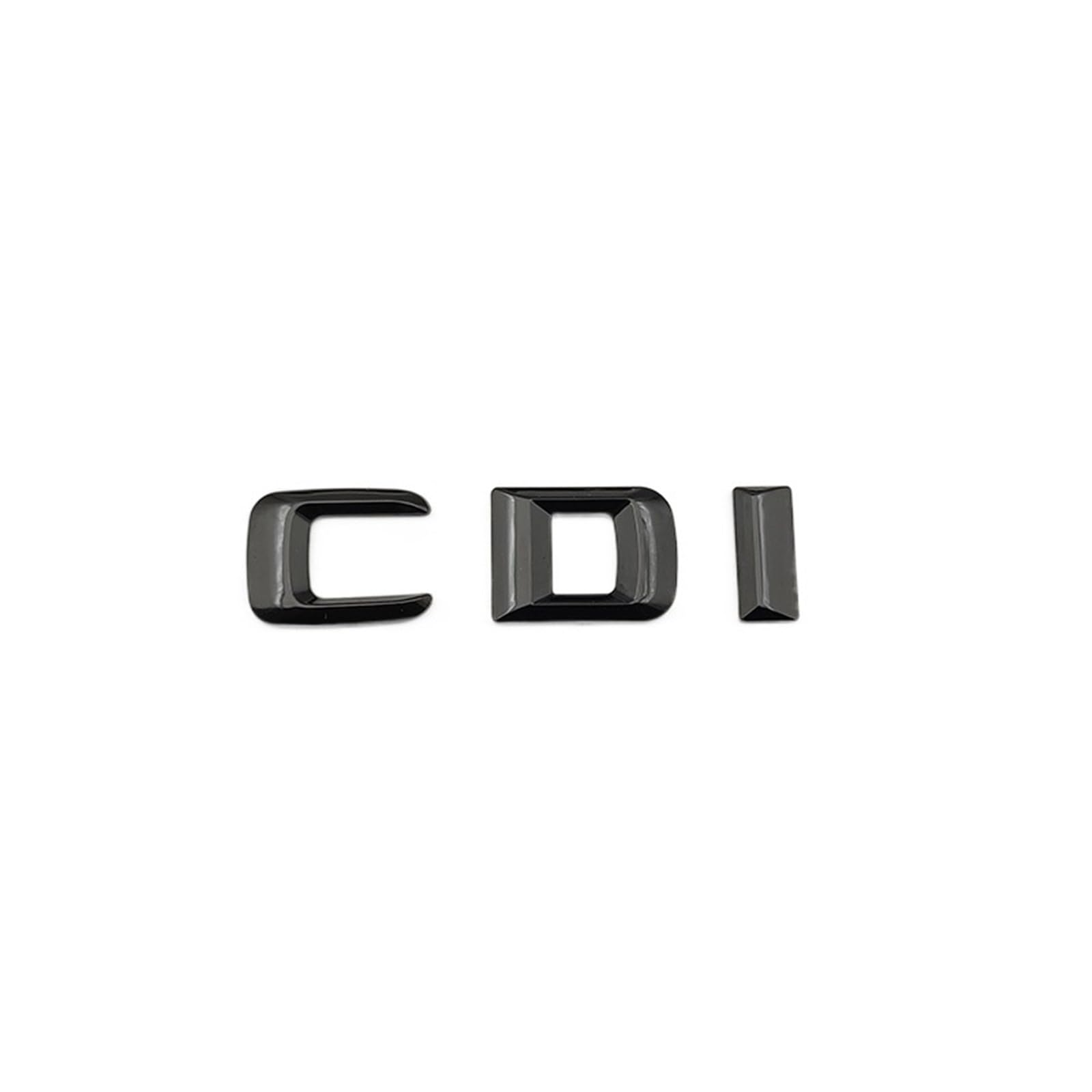 3D-ABS-Schwarze Auto-Buchstaben, hinterer Kofferraum-Abzeichen-Logo, E350 CDI 4matic-Emblem-Aufkleber, kompatibel for Mercedes Benz W212 E350 W213 Zubehör (Color : CDI Black) von KARFRI