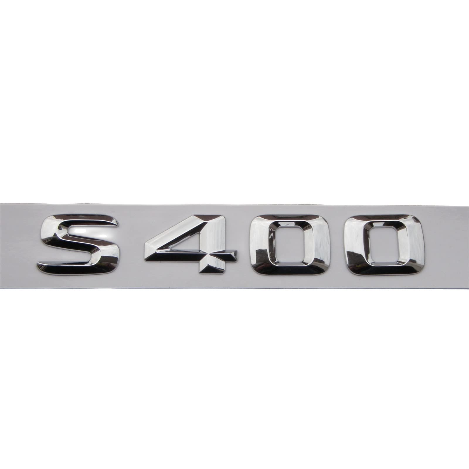 Chrom 3D ABS-Kunststoff Kofferraum hinten Buchstaben Abzeichen Emblem Aufkleber Aufkleber passend for Mercedes Benz S-Klasse S400 von KARFRI