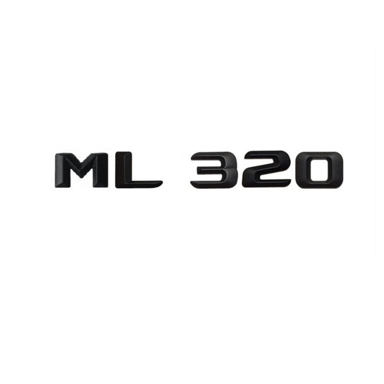 Mattschwarz ML 320 "Kofferraum hinten Buchstaben Wort Abzeichen Emblem Brief Aufkleber Aufkleber passend for Mercedes Benz ML Klasse ML320 von KARFRI
