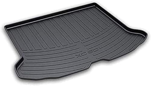 Auto Leder Kofferraummatte Für Volvo XC60 2009-2015 2016 2017, Wasserabweisend Kofferraumwanne Schutzmatten Cargo Mat Innenzubehör von KAROB