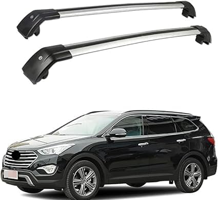 Dachträger Für Hyundai Grand Santa Fe SUV 2013-2022, Auto Dachreling Rack Gepäck Träger Bars Querträger Dachfahrradträger Autoteile von KAROB