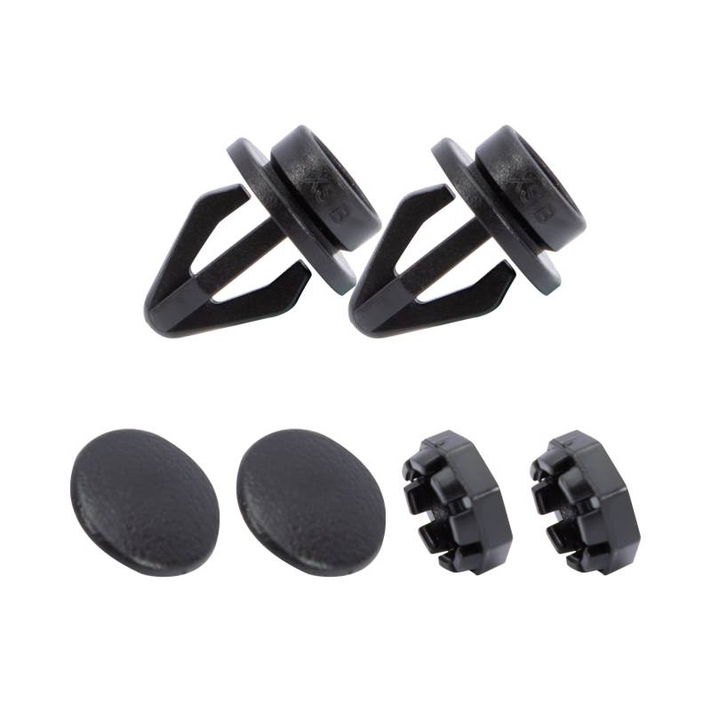 KASturbo 799161KA2A Hutablage-Clips, passend für Nissan Juke 2010–2014, Schwarz, 2 Sets von KASturrboo