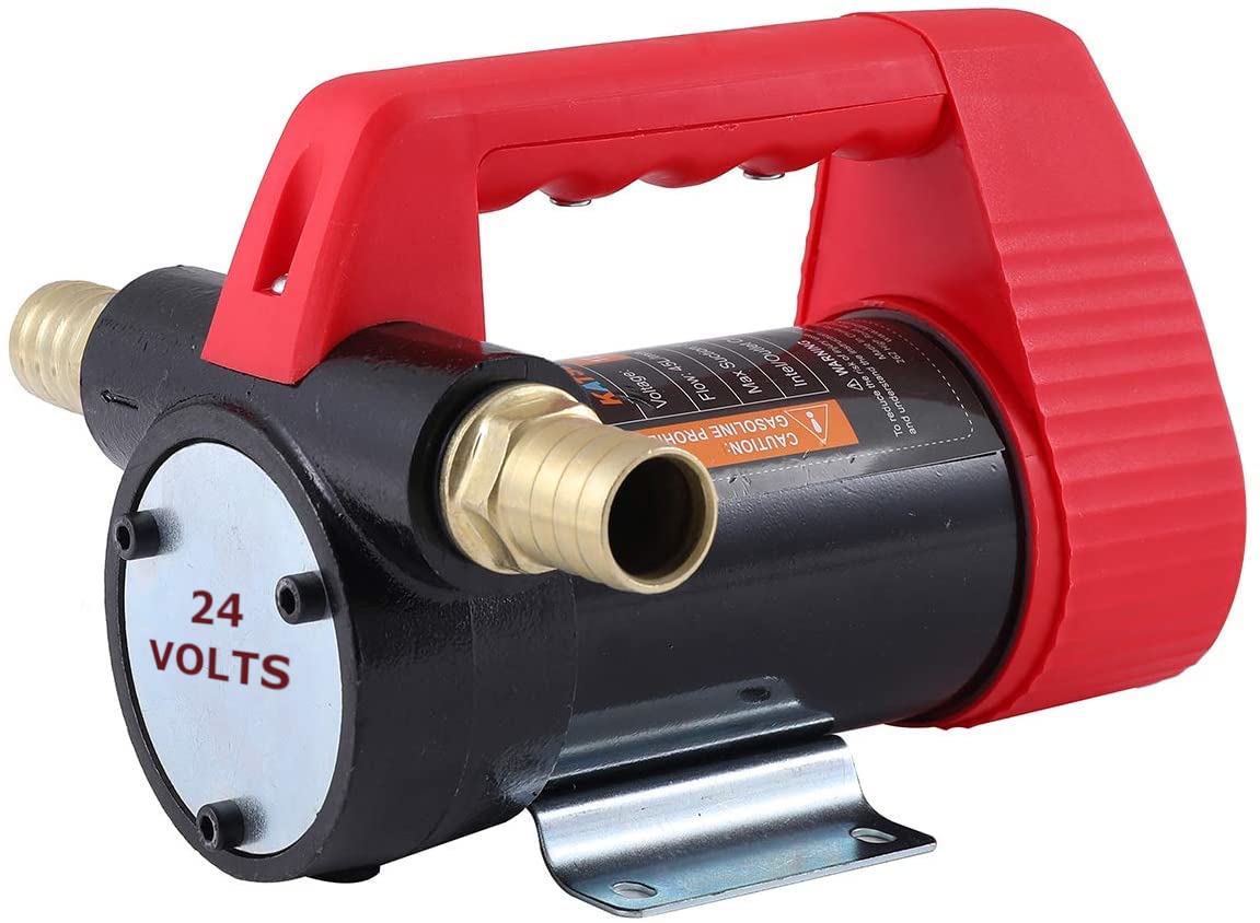 KATSU Diesel Transferpumpe, 175Watt 24V DC Selbstansaugend, Tragbar, Heizöl für Traktoren Wohnwagen Baumaschinen 482113A von KATSU Tools