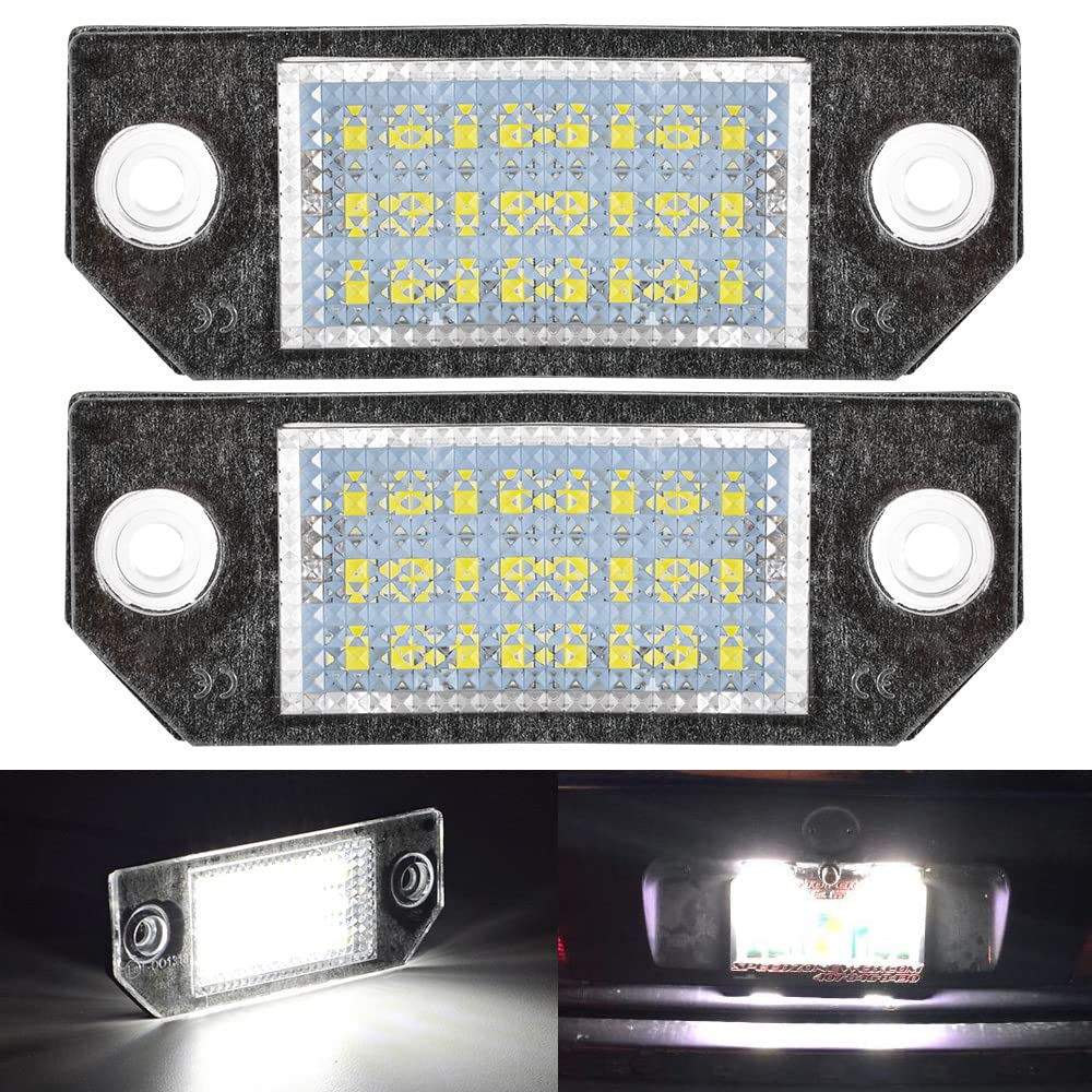 KATUR 1 Paar 24 SMD LED Kennzeichenbeleuchtung Lampen für Ford Focus C-MAX 03-07 echte Lampenbirnen von KATUR