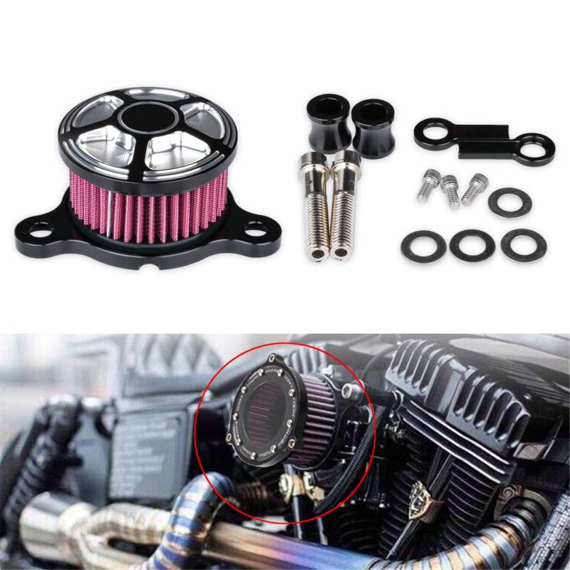 KATUR Motorcycle Air Cleaner Sistema de filtro de admisión Kit para 1988-2015 Harley Sportster XL883 X 1200 von KATUR