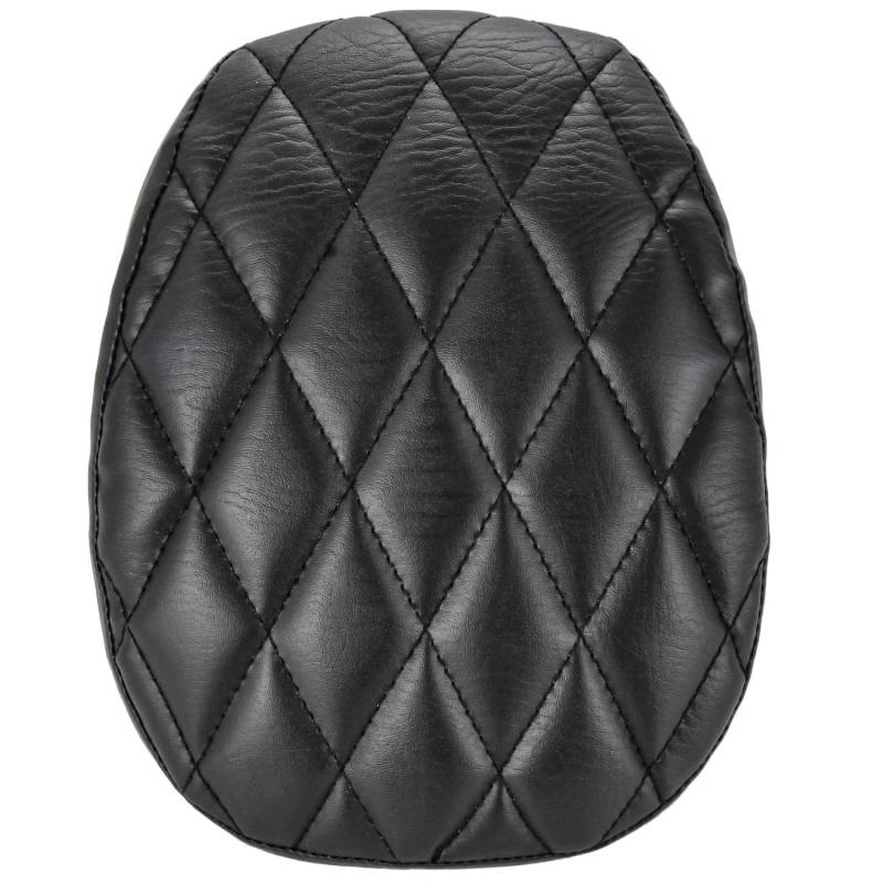 KATUR Motorrad Solo Sitzpolster schwarz hinten Fahrersitz Naht Kunstleder Sitzbezug Pad kompatibel mit Harley Sportster 72 48 1200X 1200V 2010-2015 (Diamant) von KATUR