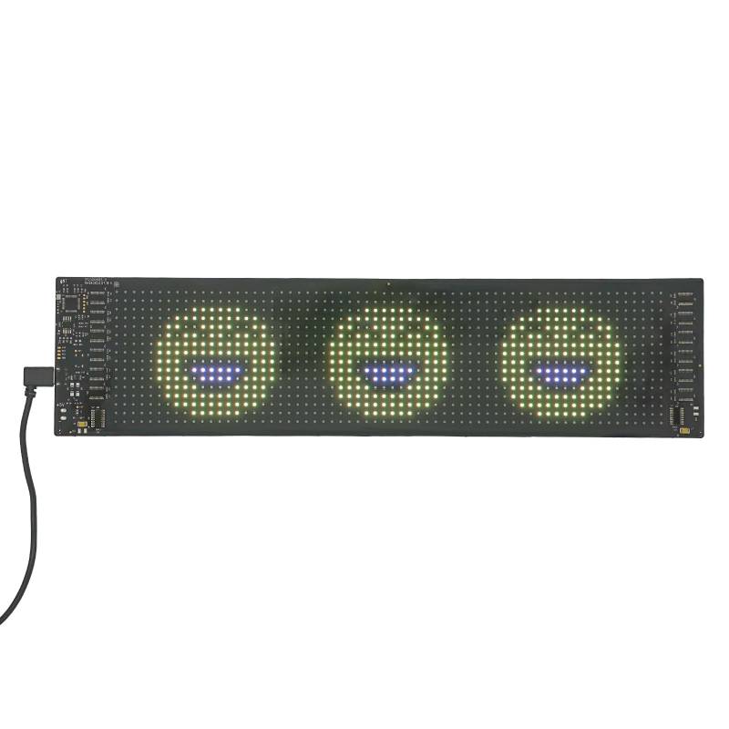 Led Anzeige Programmierbar, LED Schild, Flexibles USB 5V LED Anzeigetafel für Auto,LKW,Text,Graffiti (37.4 x 9.2 cm) von KAUITOPU