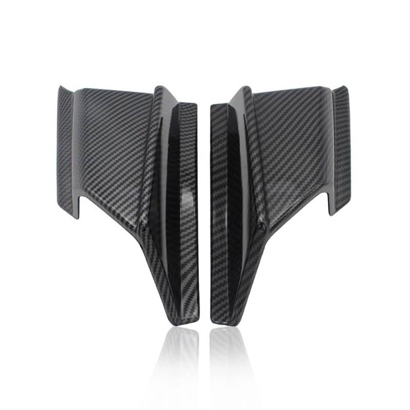 Flügelabweiser Motorrad Winglet Aerodynamische Seite Wind Fin Spoiler Protector Flügel Abdeckung Für H&ONDA ADV 150 2019 2020(Carbon Fiber Style) von KAVSY