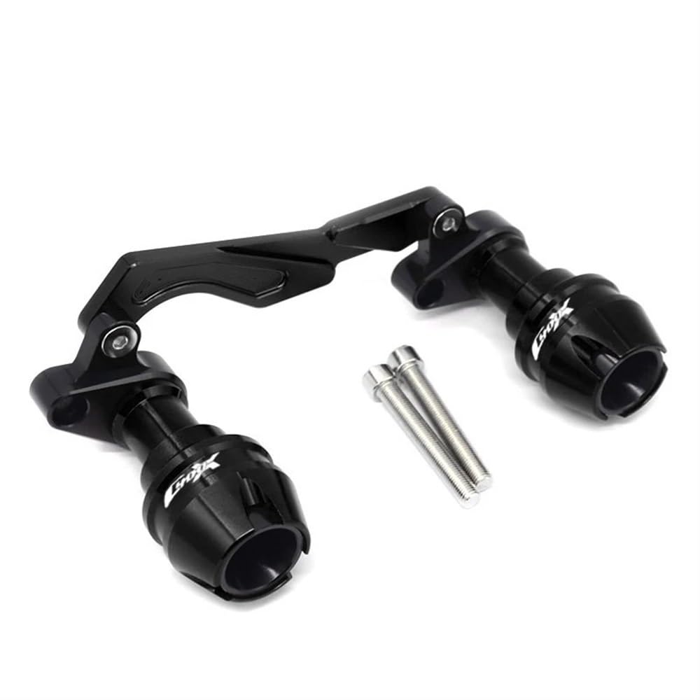 KAVSY Motorrad Absturzschutz Für B&MW C400X C400GT Motorrad Anti-Kollision Slider Schutz Schalldämpfer Rohr Rahmen Slider Fall Schutz(Black-1) von KAVSY