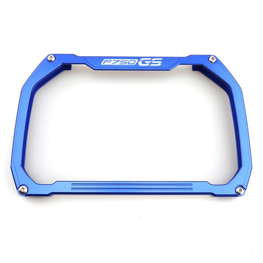 KAVSY Motorrad-Instrumentenrahmen Für B&MW F850GS F750GS F750 F850 GS CNC Motorrad Meter Rahmen Abdeckung Instrument Screen Protector Schutz Schutz(F750GS Blue) von KAVSY