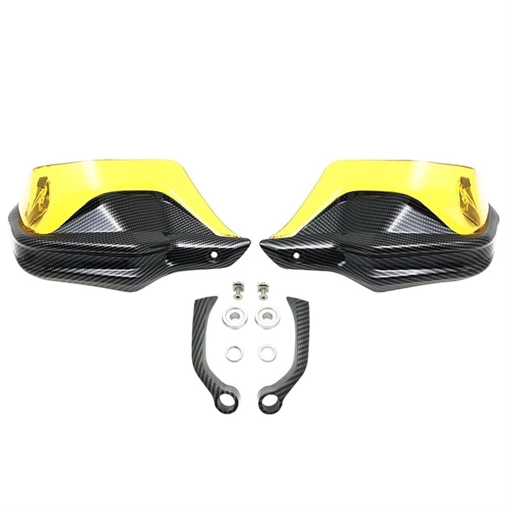 KAVSY Motorrad-Lenker-Handschutz Für B&MW F800GS ADV F800 GS F 800GS Adventure 2013-2022 2020 Motorrad Carbon Handschutz Schild Handschutz Schutz Windschutzscheibe(Carbon Yellow77) von KAVSY