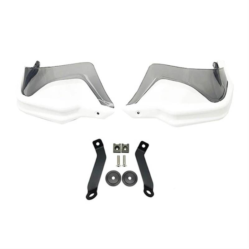 KAVSY Motorrad-Lenker-Handschutz Für HO&NDA NC750X DCT NC750S NC700X NC 750 X 2013-2023 Motorrad Handprotektoren Schild Guards Windschutzscheibe Hand Wind Schutz(White Grey55) von KAVSY