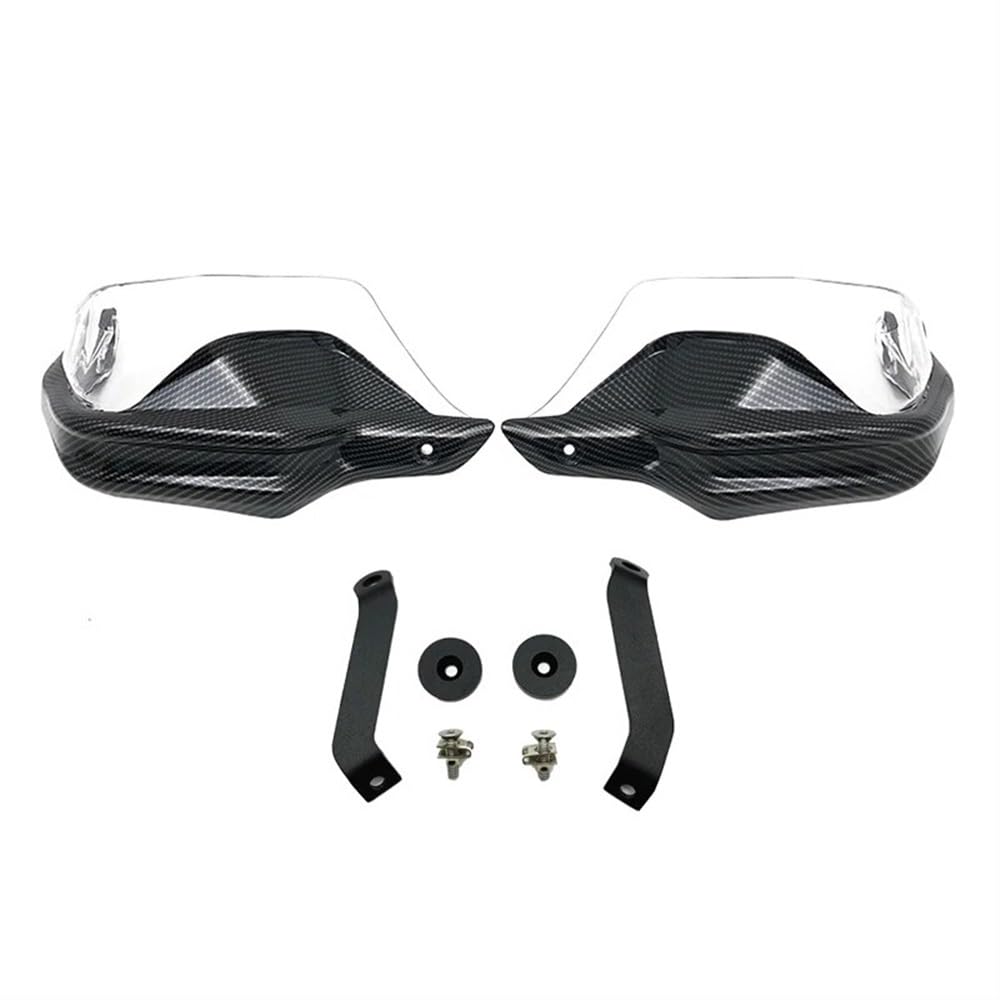 KAVSY Motorrad-Lenker-Handschutz Für HON&DA NC750X DCT NC750S NC700X NC 750 X 2013-2023 Motorrad Carbon Handprotektoren Schild Guards Windschutzscheibe Hand Wind Schutz(Carbon Black3) von KAVSY