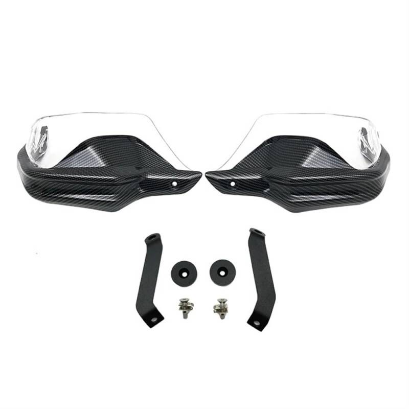 KAVSY Motorrad-Lenker-Handschutz Für HON&DA NC750X DCT NC750S NC700X NC 750 X 2013-2023 Motorrad Carbon Handprotektoren Schild Guards Windschutzscheibe Hand Wind Schutz(Carbon Black3) von KAVSY