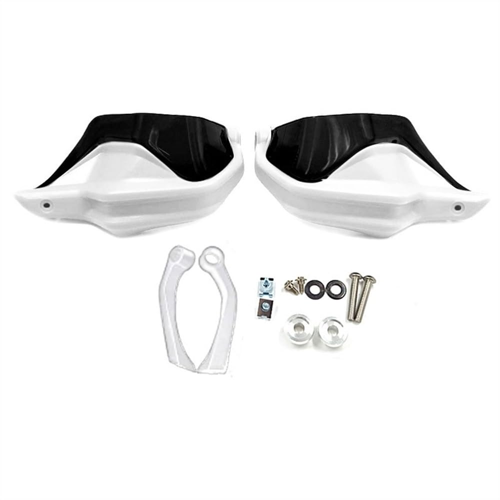 KAVSY Motorrad-Lenker-Handschutz Motorrad Handschutz Handschild Schutzfolie Windschutzscheibe Carbon Look Für B&MW S1000XR F900R F900 R XR F900XR(White81) von KAVSY