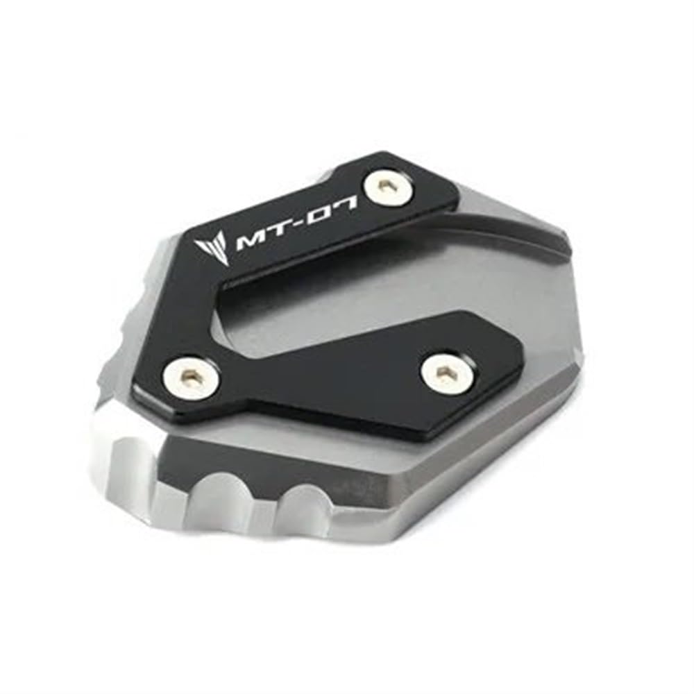 KAVSY Motorrad-Ständerpolster Für Y&AMAHA MT-07 MT 07 XSR 700 XSR700 FZ 07 2014-2022 Motorrad Kickstand Fuß Seitenständer Verlängerung Pad Stützplatte(4) von KAVSY