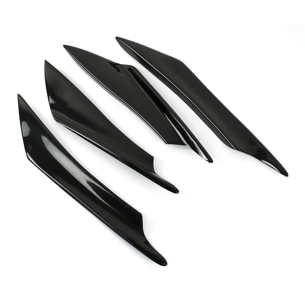 KAVSY Seitenflügel Kit Spoiler 4PCS Motorrad Winglet Front Flügel Luft Deflektor Kit Universal Für Für Suzuki Für Für (1) von KAVSY