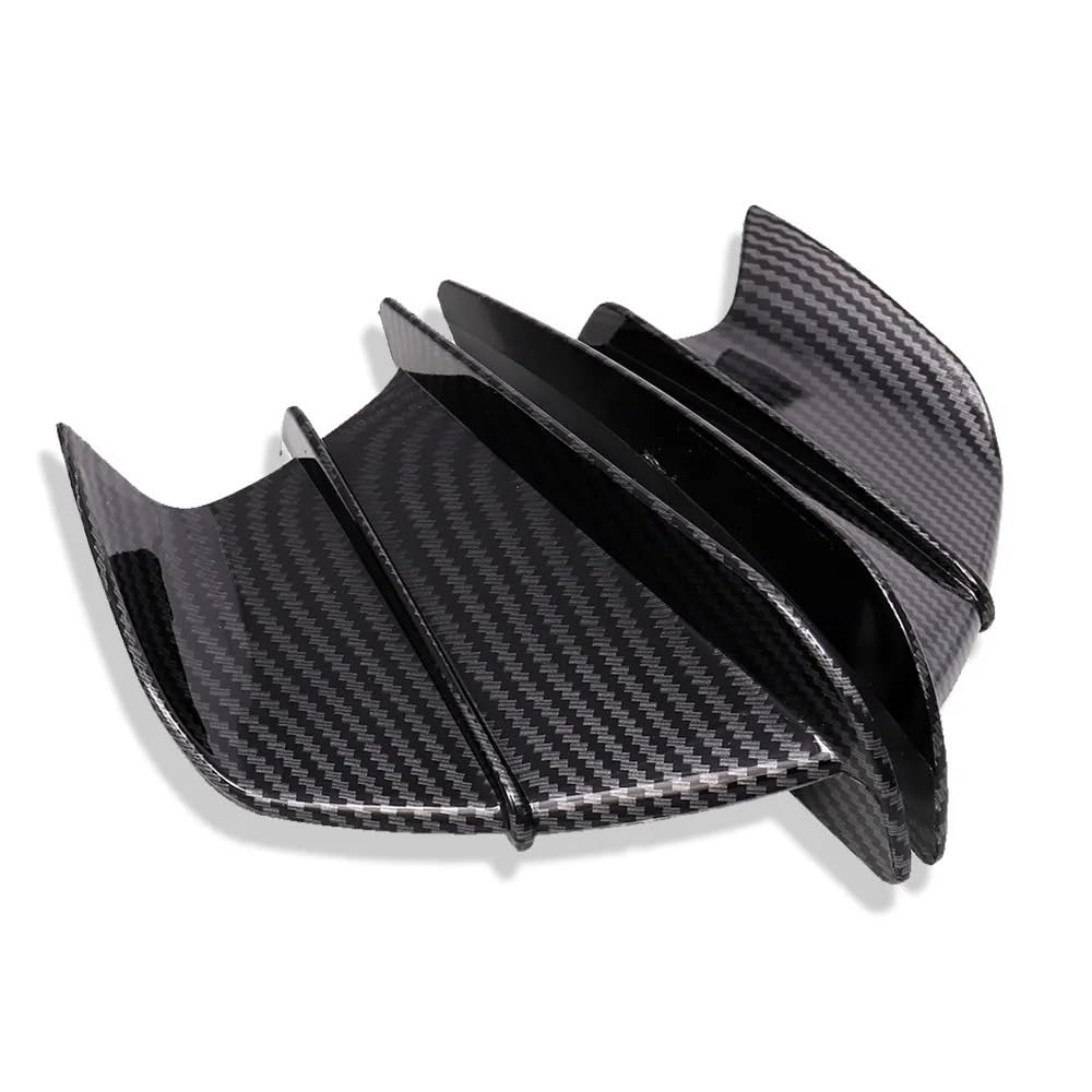 KAVSY Seitenflügel Kit Spoiler Motorrad Aerodynamische Flügel Kit Universal Feste Winglet Verkleidung Flügel Für R1 R6 R7 R3 R25 Für S1000RR 50 125 Roller(1) von KAVSY