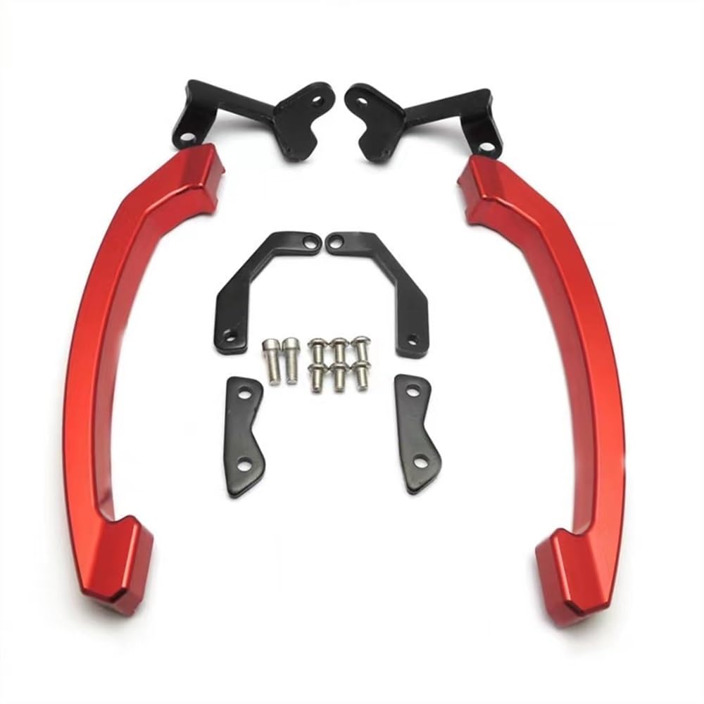 Motorrad-Haltegriff Für MT -07 FZ07 2013-2016 2017 Motorrad Handlauf Schwanz Halterung Griff CNC Aluminium Schwanz Armlehne Verdickt Hinten Passagier(Red3) von KAVSY