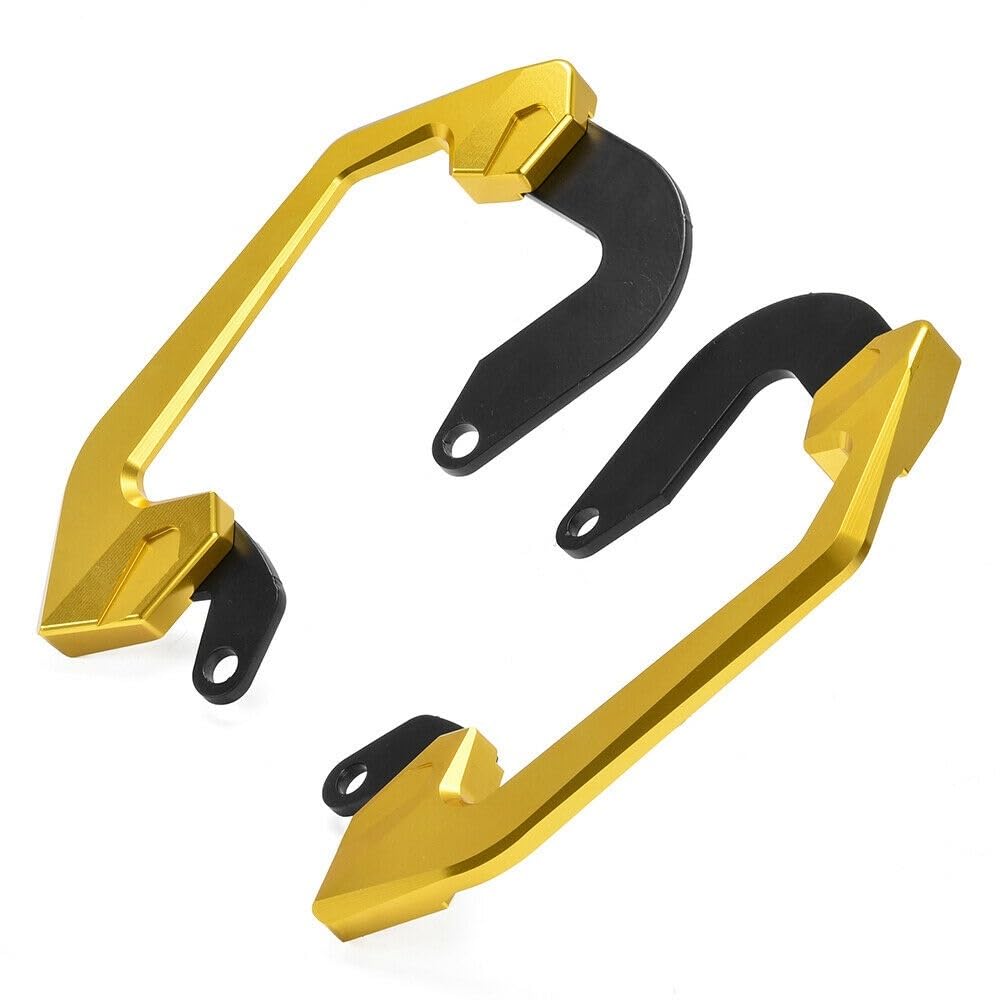 Motorrad-Haltegriff Motorrad Aluminium Hinten Passagier Sitz Hand Bar Schiene Haltegriff Bars Armlehne Seite Kit Für CB650R CBR650R 2019 2020(Gold15) von KAVSY