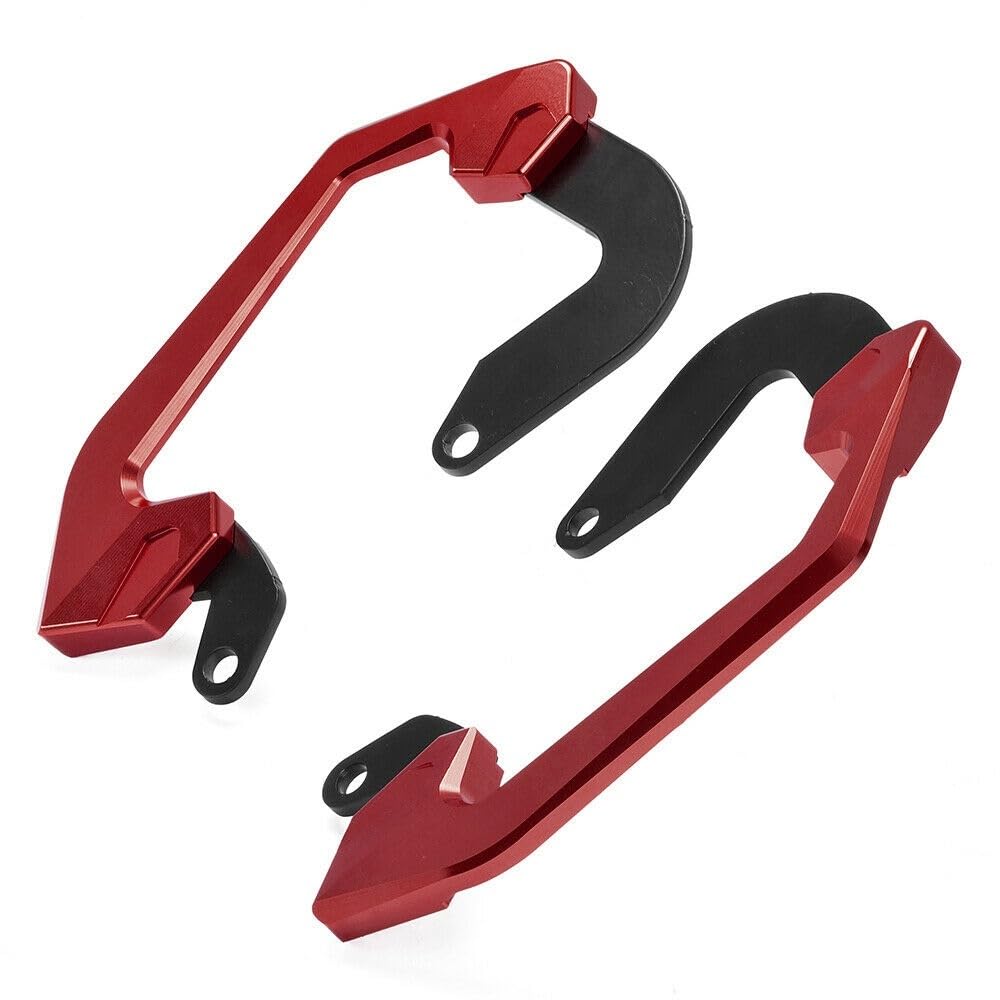 Motorrad-Haltegriff Motorrad Aluminium Hinten Passagier Sitz Hand Bar Schiene Haltegriff Bars Armlehne Seite Kit Für CB650R CBR650R 2019 2020(Red3) von KAVSY