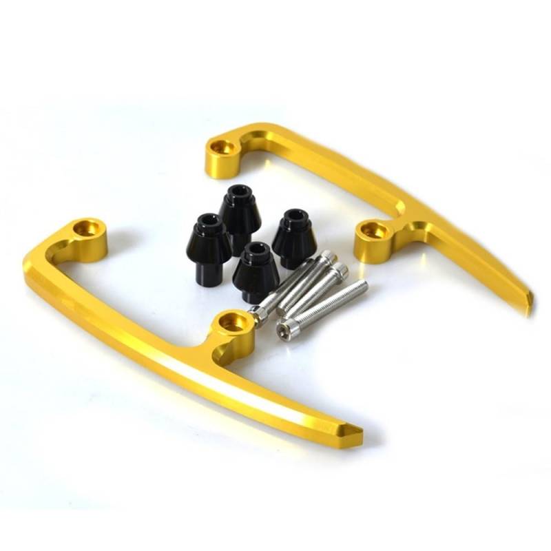 Motorrad-Haltegriff Motorrad CNC Aluminium Haltegriffe Hinten Sitz Sozius Schiene Griff Armlehne Armlehnen Für Z650 2017 2018(Yellow16) von KAVSY