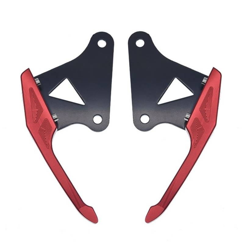 Motorrad-Haltegriff Motorrad Hinten Passagier Haltegriffe Sitzschiene Sozius Griff Armlehne Trim Bars Für Grom MSX125 SF MSX 125 M3 Zubehör(Red3) von KAVSY