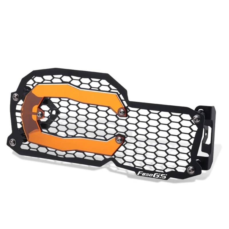 Motorrad Scheinwerfer Grill F800gs Adventure 2022 Motorrad-Scheinwerferabdeckung, Passend Für B&MW GS800 F700GS F650GS 2008–2021, Kühlergrillschutz, F 800 GS(Orange F650GS) von KAVSY