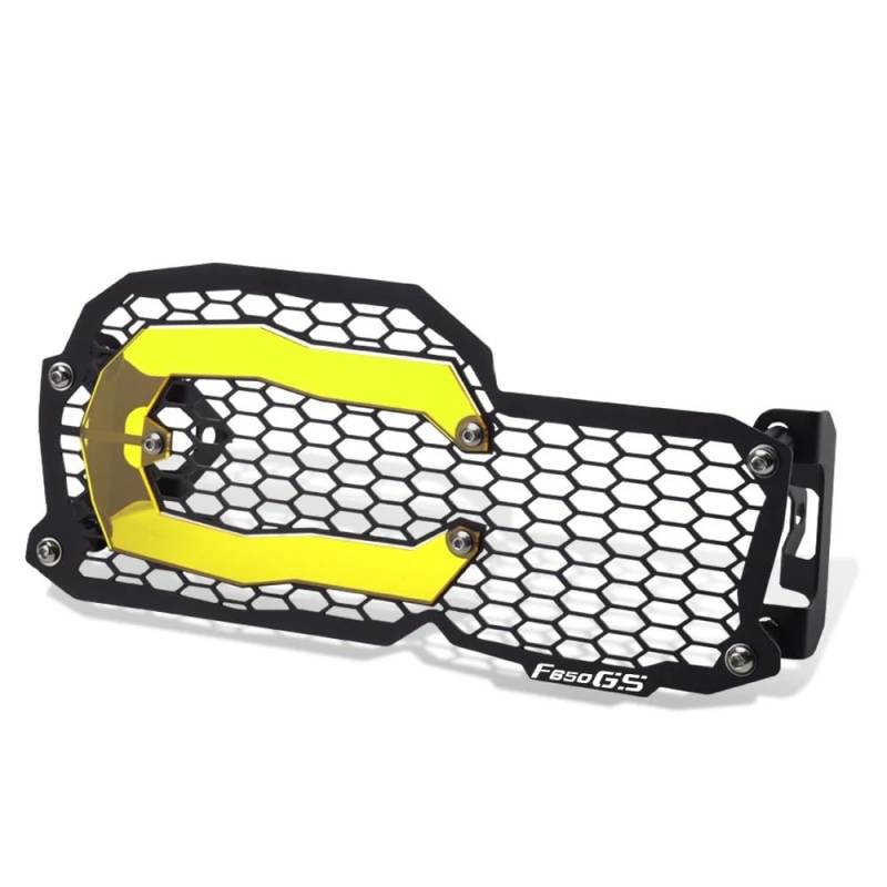 Motorrad Scheinwerfer Grill F800gs Adventure 2022 Motorrad-Scheinwerferabdeckung, Passend Für B&MW GS800 F700GS F650GS 2008–2021, Kühlergrillschutz, F 800 GS(Yellow F650GS) von KAVSY