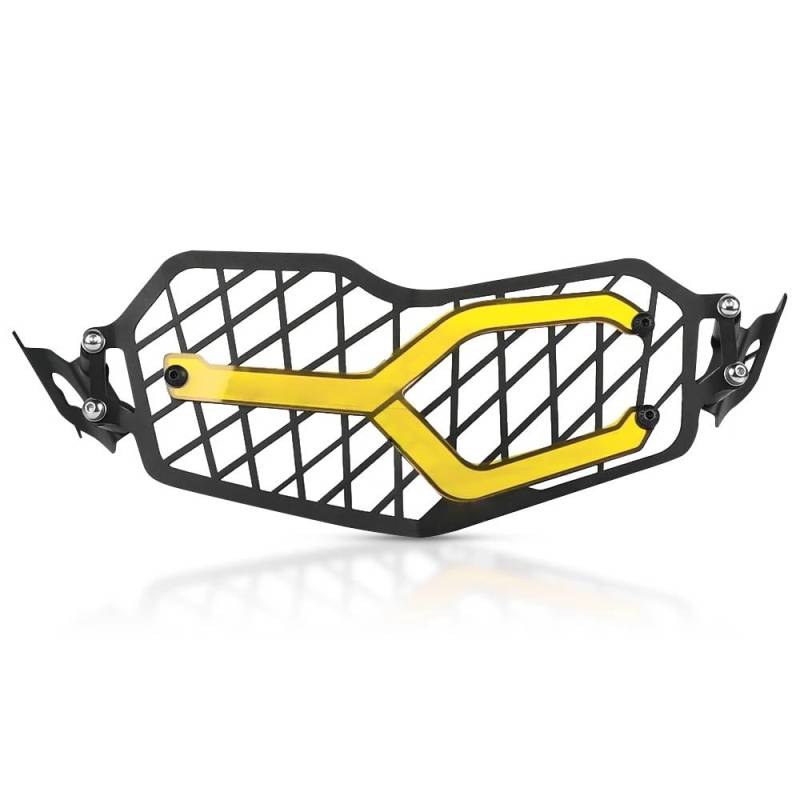 Motorrad Scheinwerfer Grill F900GS Abenteuer 2024 2025 Motorrad Zubehör Scheinwerfer Abdeckung Für B&MW F 900 GS ADV GSA900 Scheinwerfer Grille Schutz Schutz(Yellow) von KAVSY