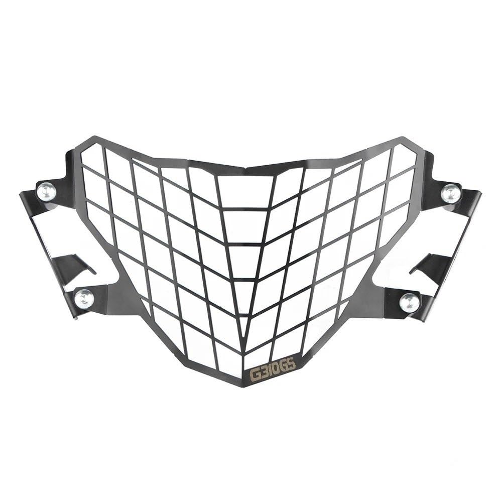 Motorrad Scheinwerfer Grill Für B&MW G310GS G310 GS G 310 GS G 310GS 2017-2023 Motorrad Scheinwerfer Schutz Grille Abdeckung Schutz Schutz Modifikation(Black with Logo) von KAVSY