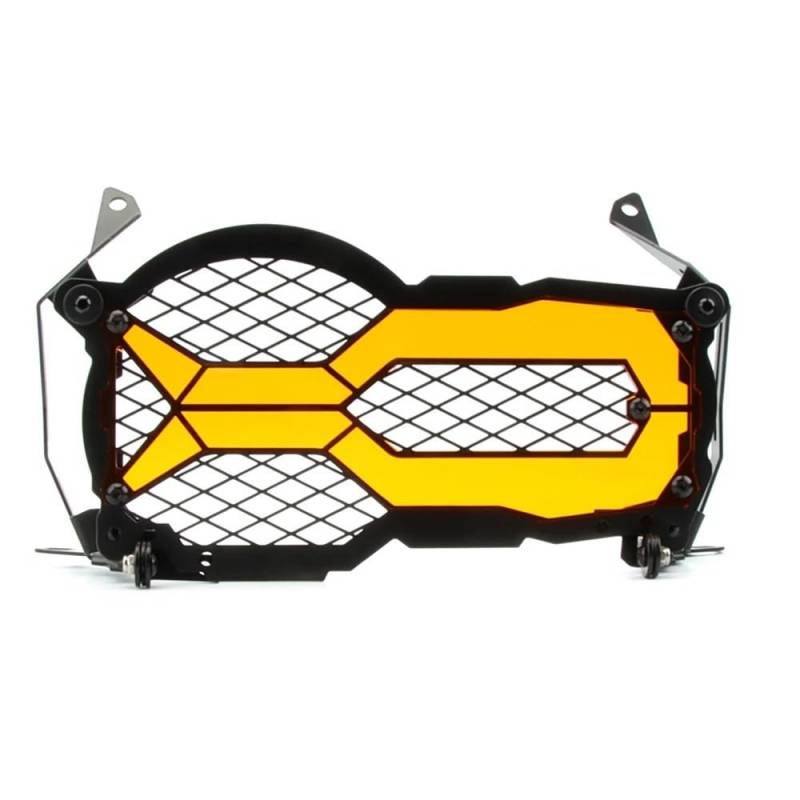 Motorrad Scheinwerfer Grill Für B&MW Motorrad Flipable Scheinwerfer Protector Kopf Lichter Kühlergrill Schutz Abdeckung R1200GSR1250GS LC ADV Edition Adventure2013-2023(Orange) von KAVSY