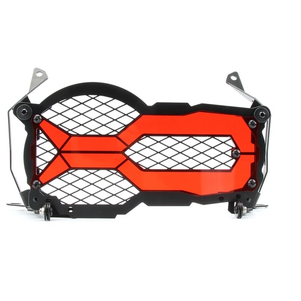 Motorrad Scheinwerfer Grill Für B&MW Motorrad Flipable Scheinwerfer Protector Kopf Lichter Kühlergrill Schutz Abdeckung R1200GSR1250GS LC ADV Edition Adventure2013-2023(Red) von KAVSY